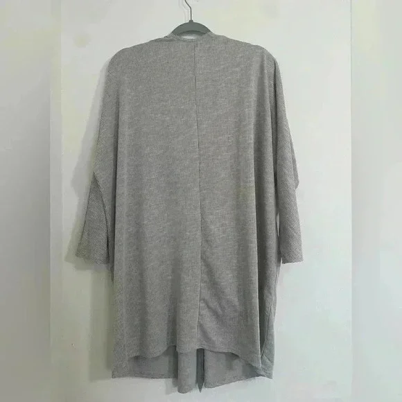 NWT Donni Cotton Ribbed Striped Open Cardigan O/S - Picture 3 of 4